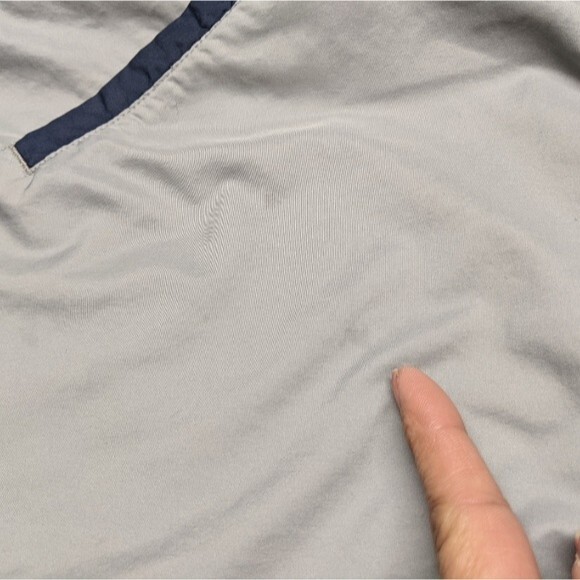 Nike Jacket Kids Medium Swish Full Zip Lightweight Jacket Youth M Gray / Blue - Picture 10 of 11